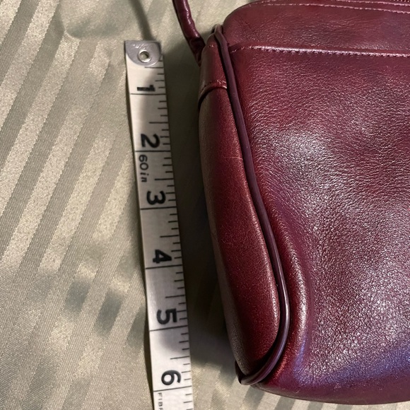 Etienne Aigner Deep Burgundy Leather Shoulder Bag - Picture 8 of 11